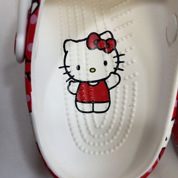 Hello Kitty Crocs Classic Clogs Women's 9 - Men's 7 Multicolor 210575-90H NIB - Picture 5 of 12